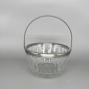 Vintage Mid century Reims France crystal candy dish